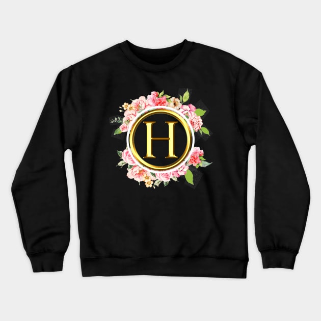 Letter H Shirt Alphabet Letter H Different Colors Crewneck Sweatshirt by EmmaShirt